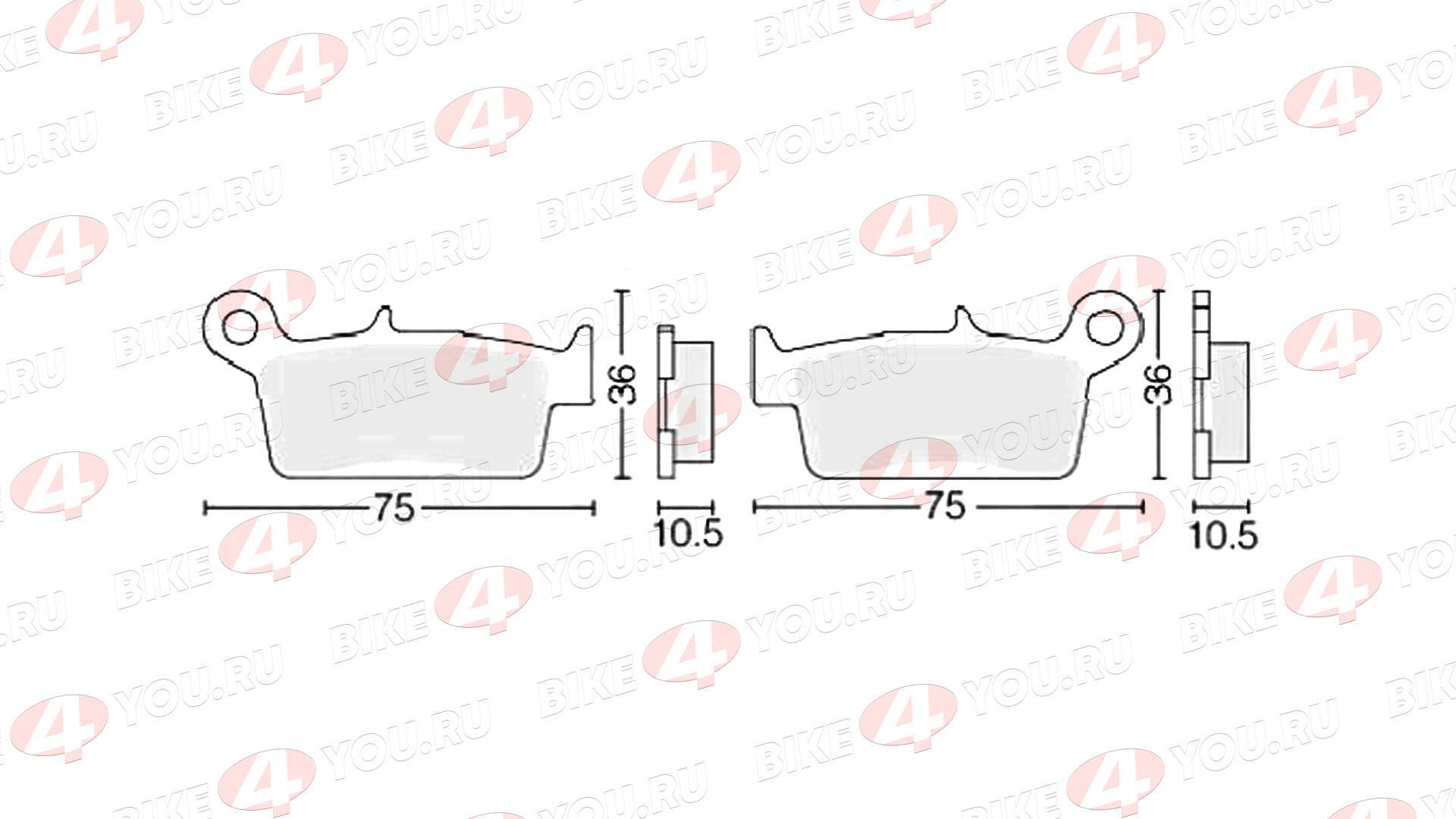 Колодки тормозные дисковые №17 X-TECH (semi-metallic) полуметаллические